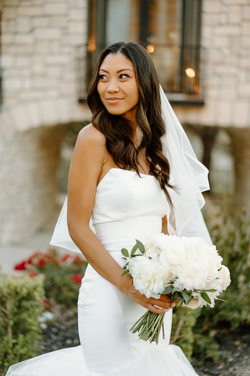 Bridal photo session at Chateau Noland wedding in San Luis Obispo California - Cobblestone