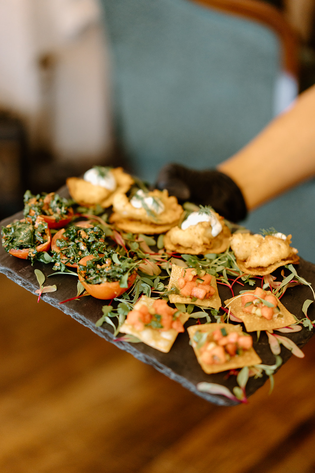 finger food at 1880 Union Hotel in Los Alamos, Ca photography by Cobblestone