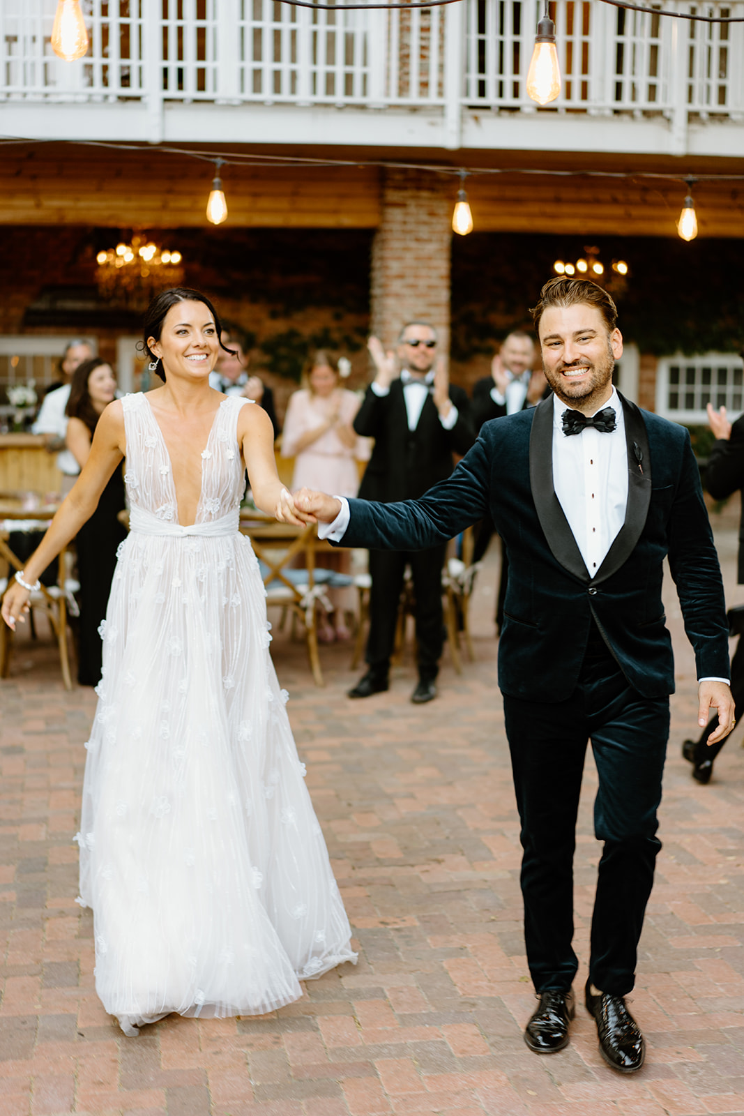 bride and groom first dance at 1880 Union Hotel in Los Alamos, Ca photography by Cobblestone