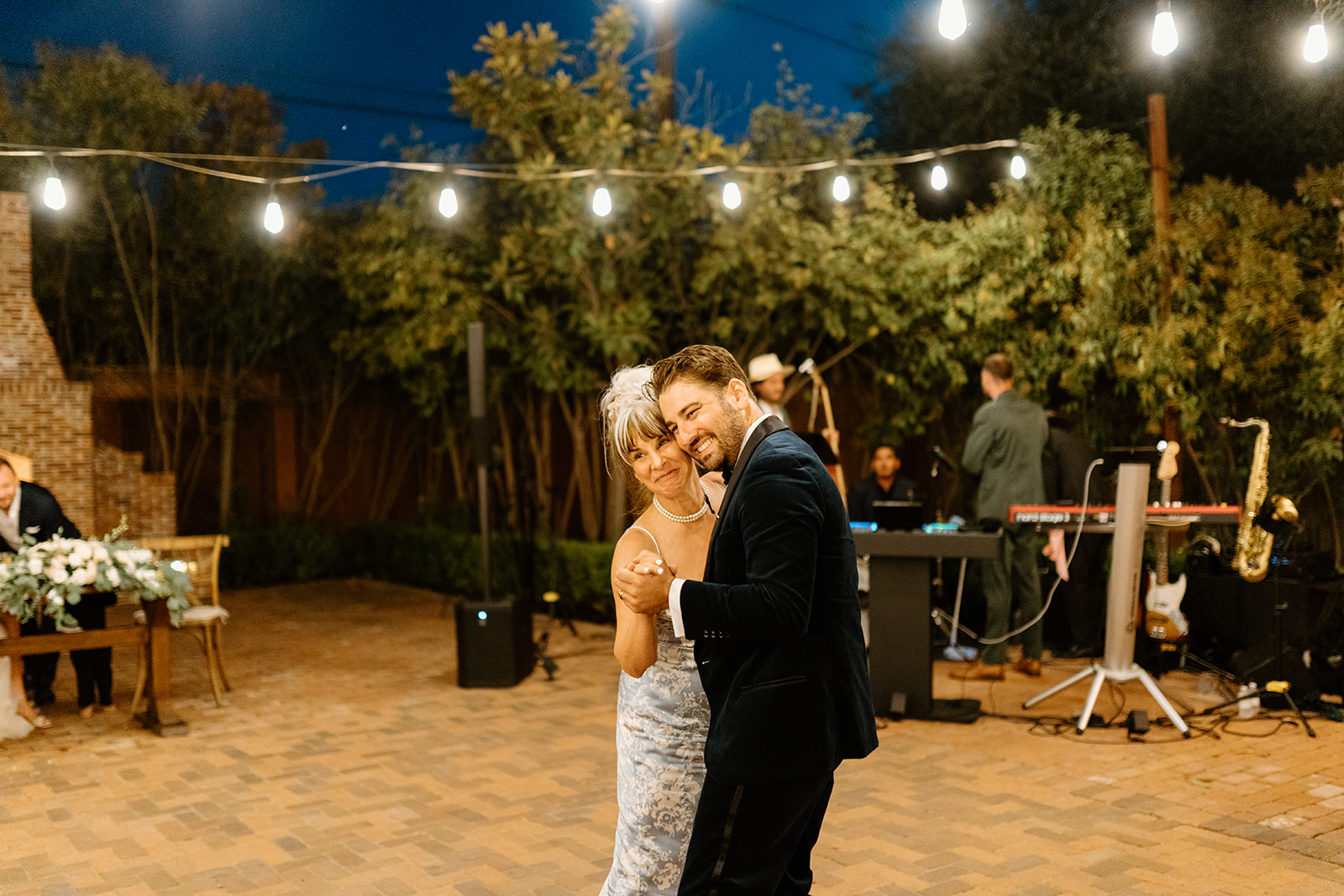 mother son dance at wedding at 1880 Union Hotel in Los Alamos, Ca photography by Cobblestone