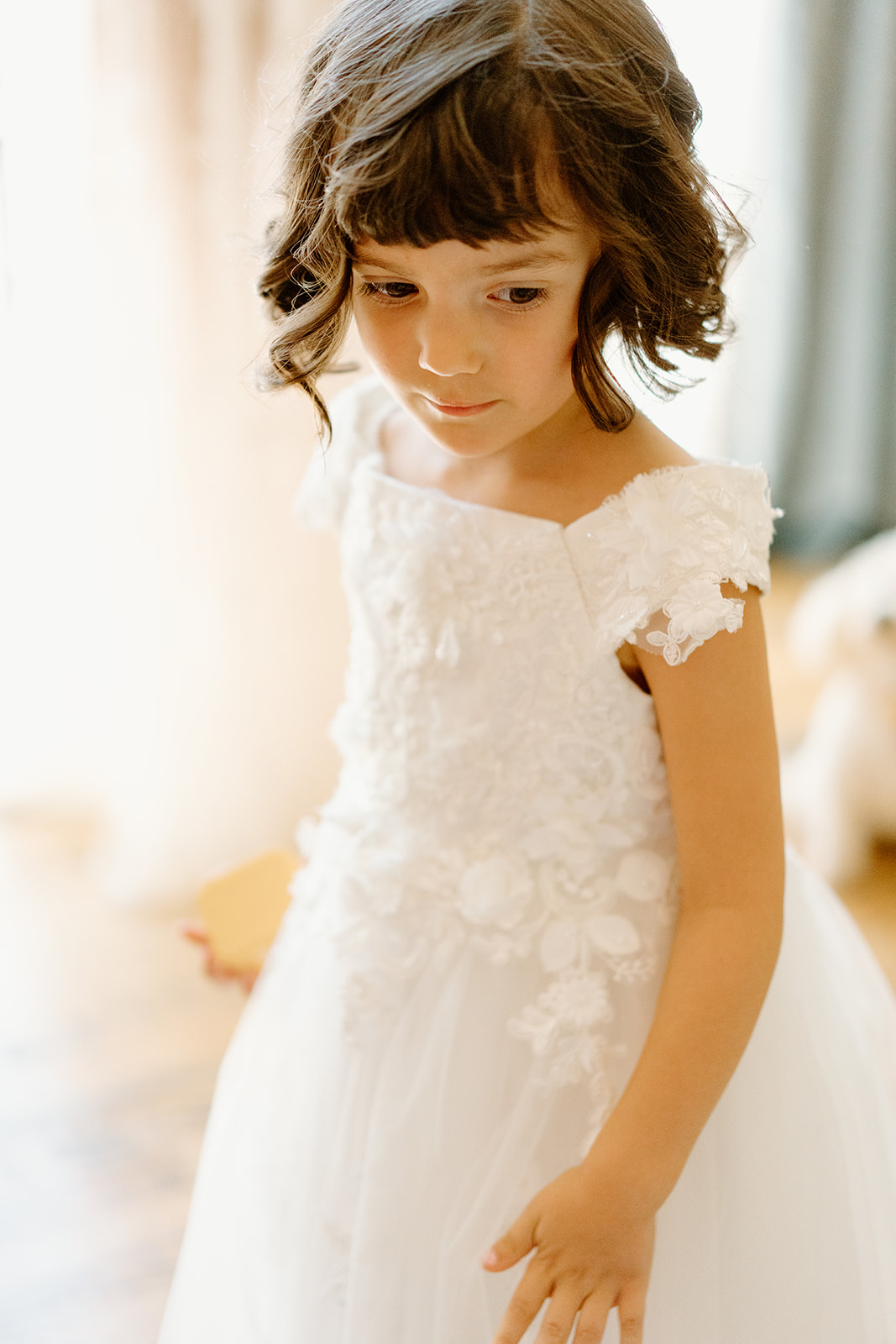 flower girl at wedding at 1880 Union Hotel in Los Alamos, Ca photography by Cobblestone