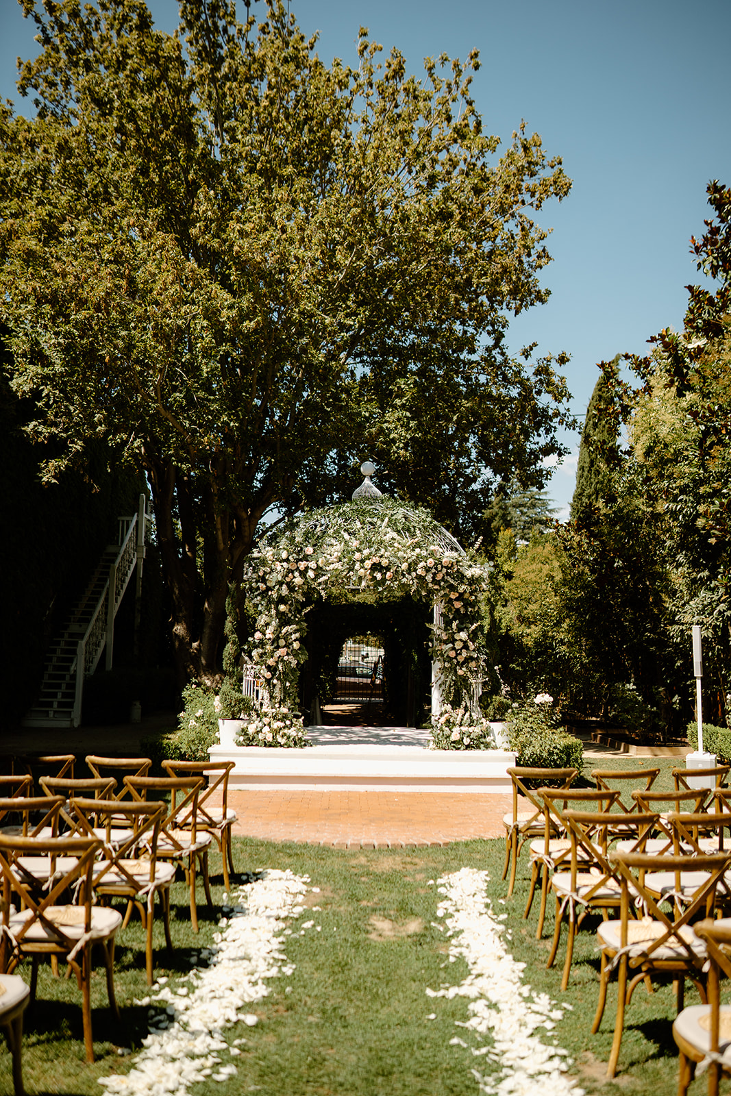 wedding arch at 1880 Union Hotel in Los Alamos, Ca photography by Cobblestone