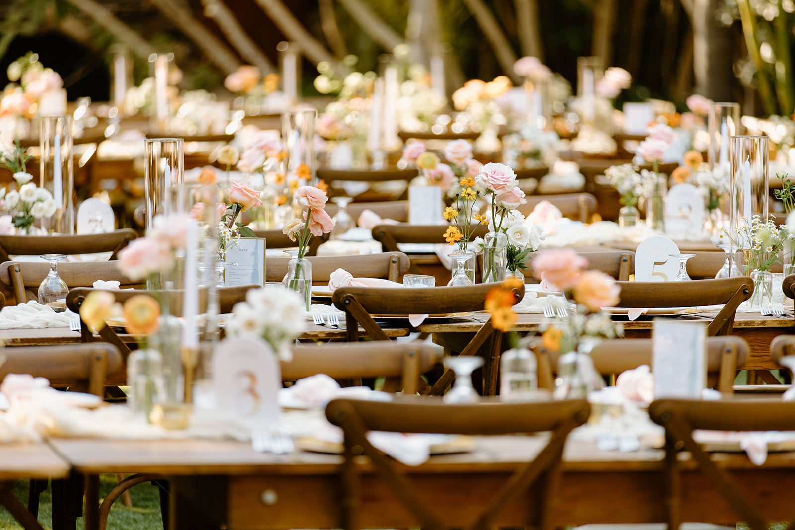 table details at wedding at Botanica in Oceanside California, photography by Cobblestone Weddings