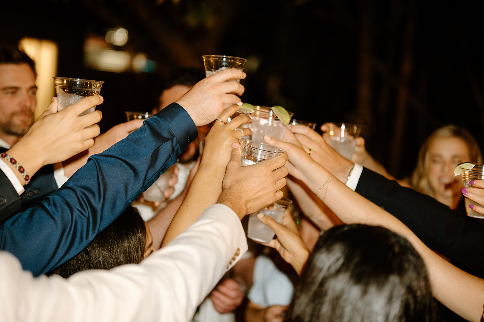 reception dancing at wedding at Botanica, Oceanside California, photography by Cobblestone