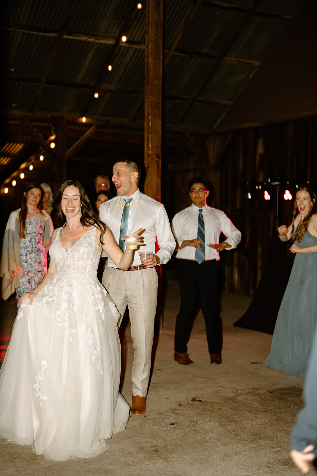 bride and groom dancing at wedding at Higuera Ranch, San Luis Obispo CA, photography by Cobblestone