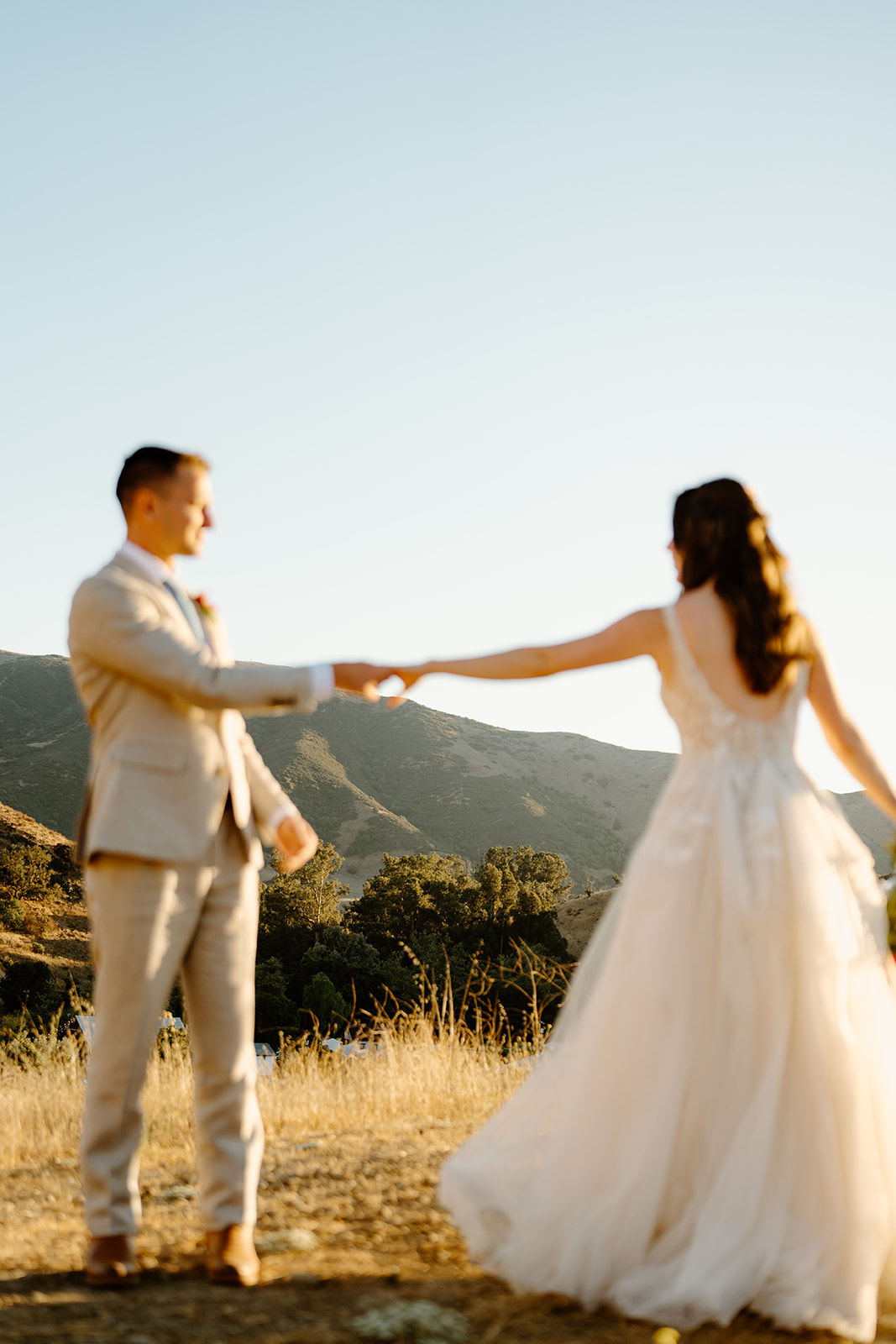 bride and groom dance at Higuera Ranch, San Luis Obispo CA, photography by Cobblestone