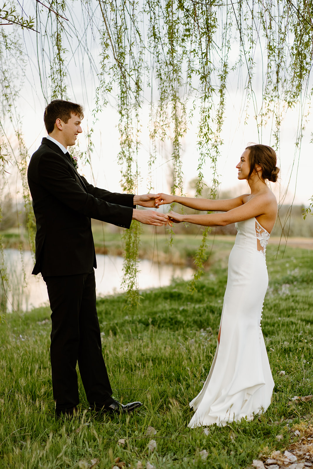 bride and groom photos after wedding in San Luis Obispo CA, photography by Cobblestone