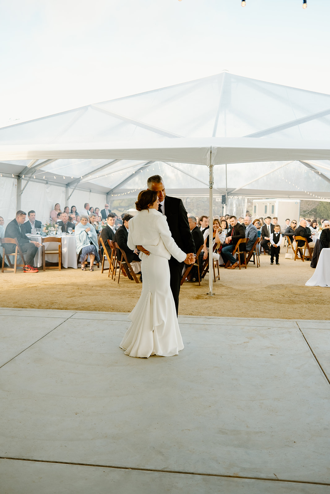 father daughter dance at wedding in San Luis Obispo CA, photography by Cobblestone
