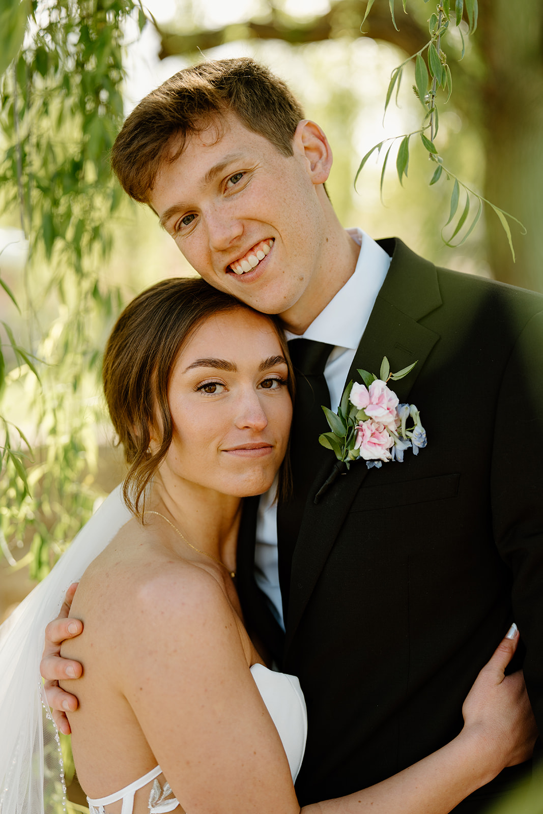 bride and groom photos after wedding in San Luis Obispo CA, photography by Cobblestone