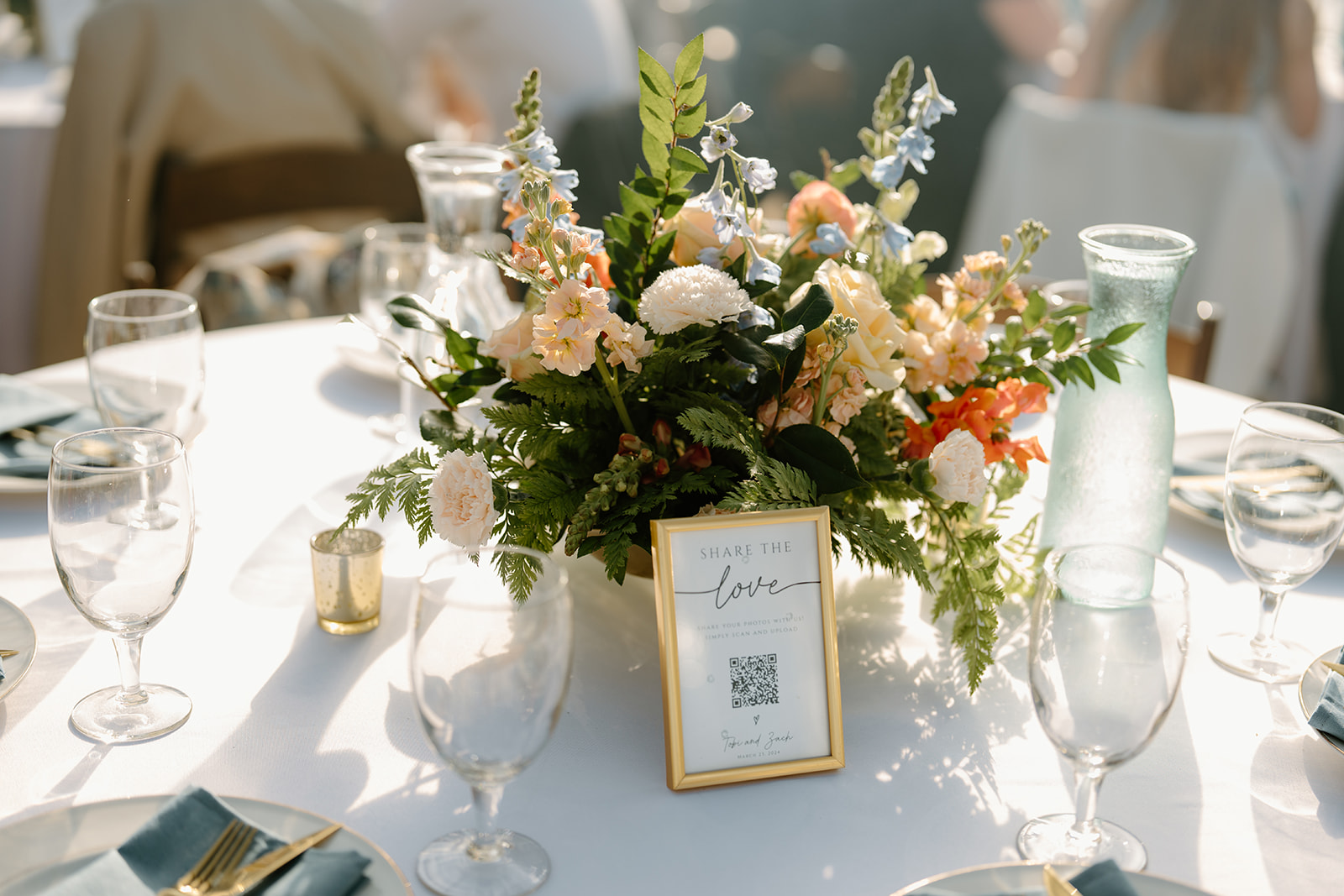 table details at wedding in San Luis Obispo CA, photography by Cobblestone