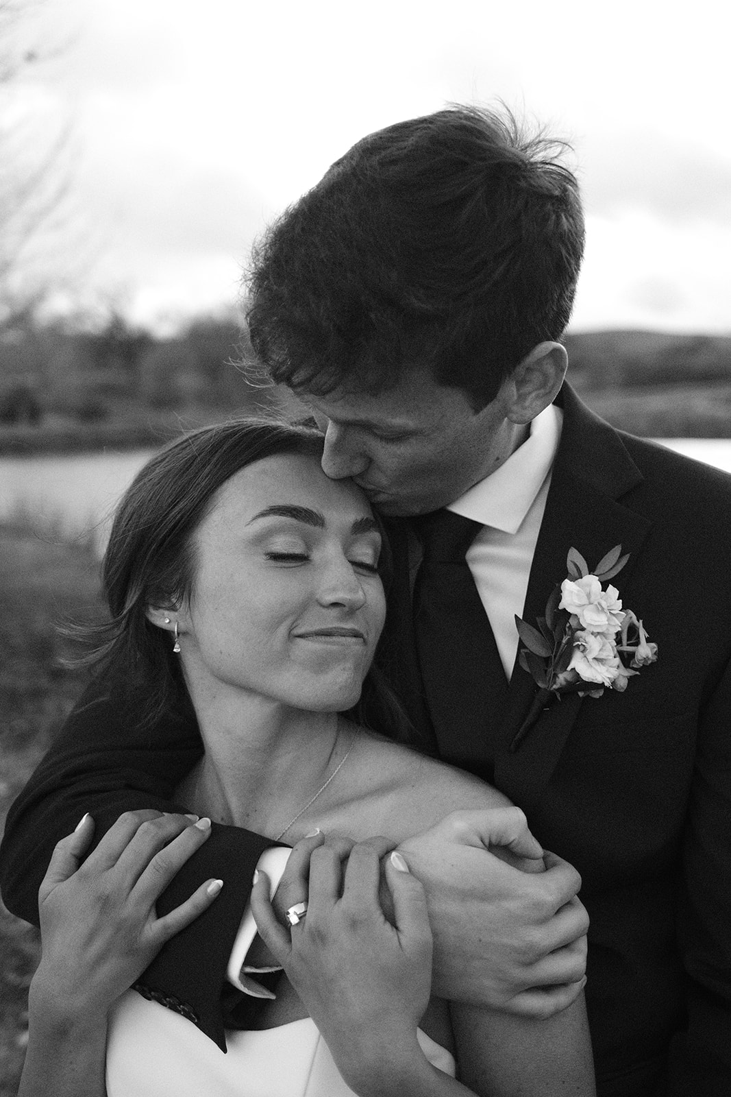 bride and groom photos after wedding in San Luis Obispo CA, photography by Cobblestone
