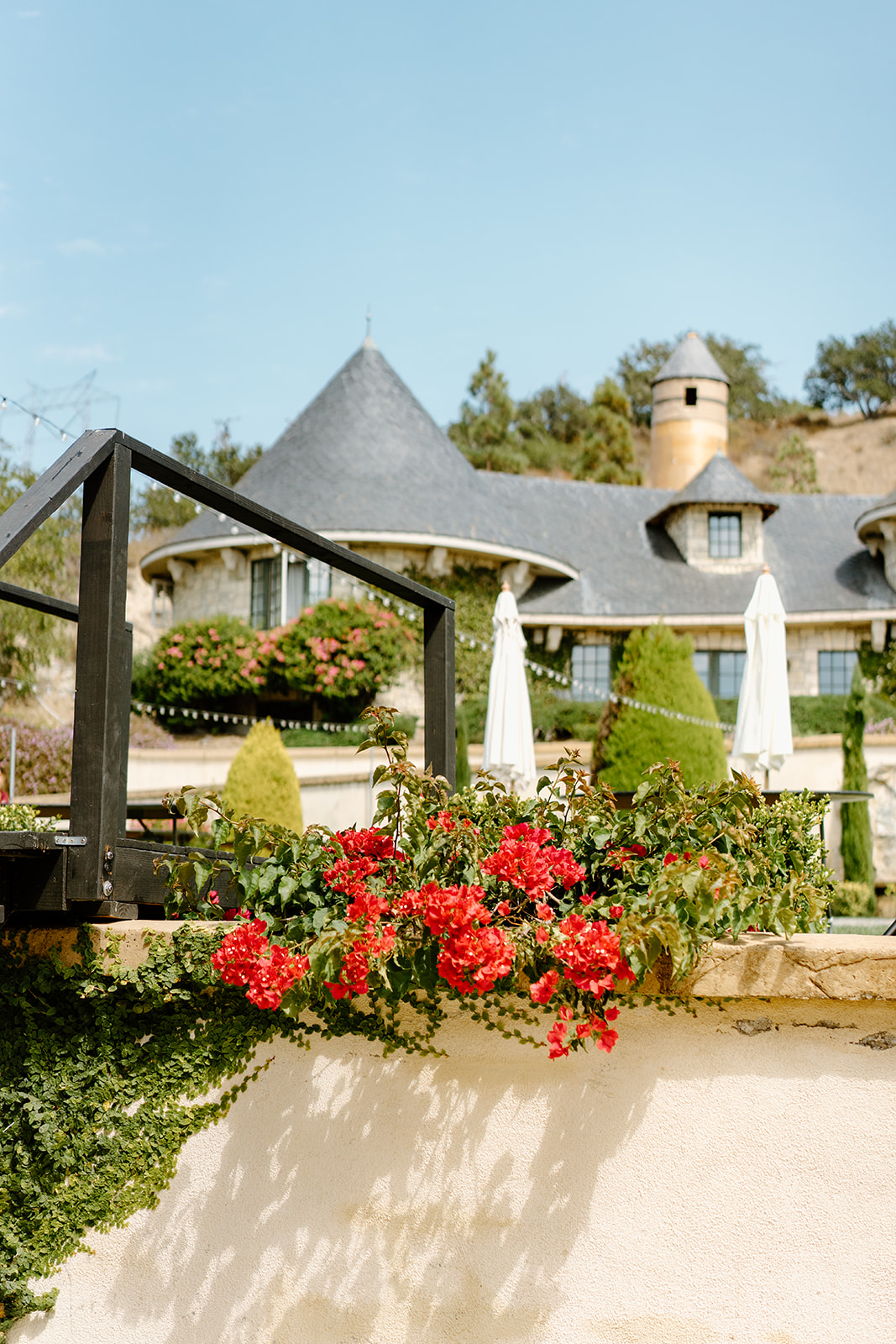 details of chateau noland property at wedding in San Luis Obispo CA, photography by Cobblestone