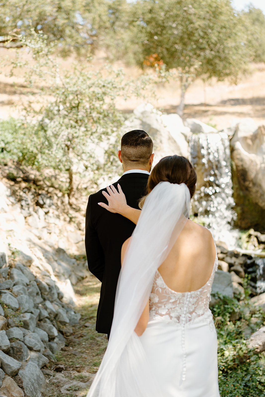 first look at wedding in San Luis Obispo CA, photography by Cobblestone
