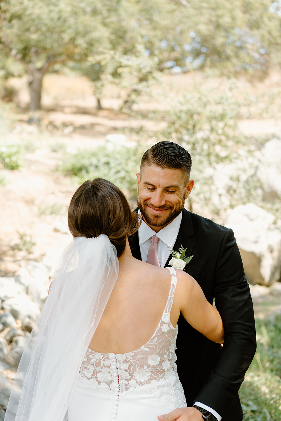 first look at wedding in San Luis Obispo CA, photography by Cobblestone