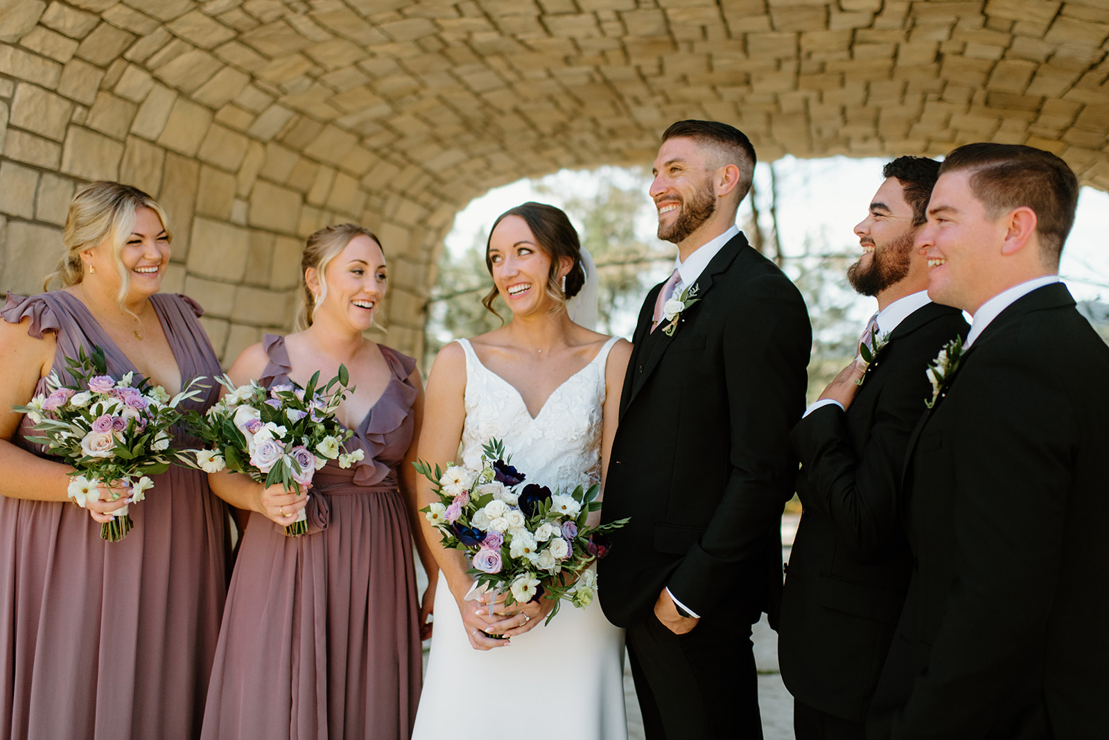 bridal party at wedding in San Luis Obispo CA, photography by Cobblestone