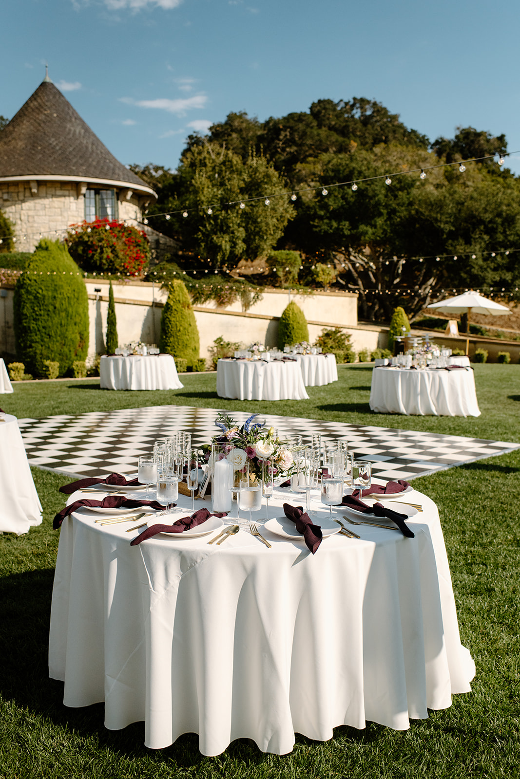table details at wedding in San Luis Obispo CA, photography by Cobblestone