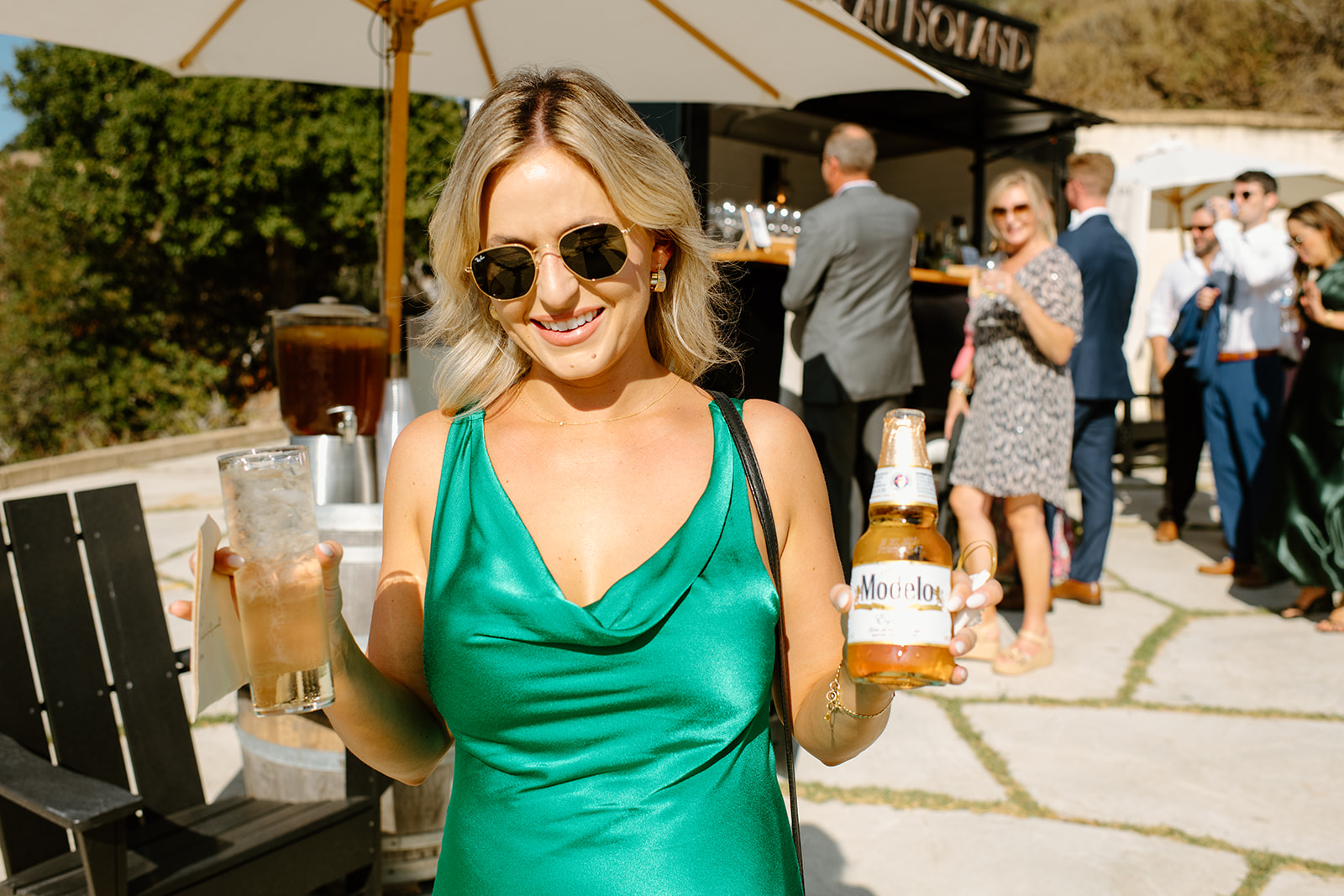cocktail hour at wedding in San Luis Obispo CA, photography by Cobblestone