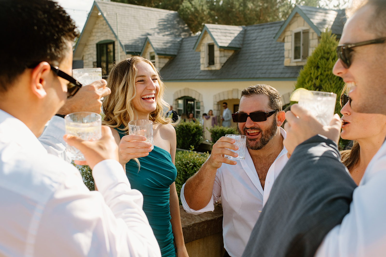 cocktail hour at wedding in San Luis Obispo CA, photography by Cobblestone