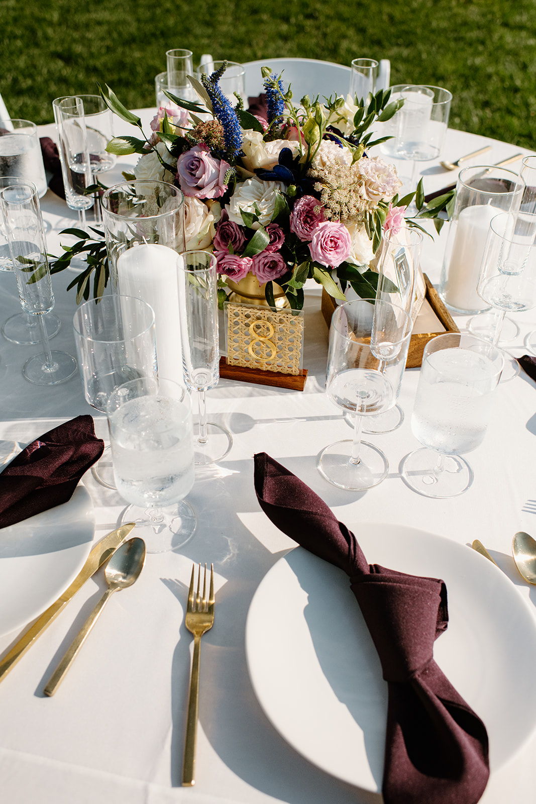 table details at wedding in San Luis Obispo CA, photography by Cobblestone