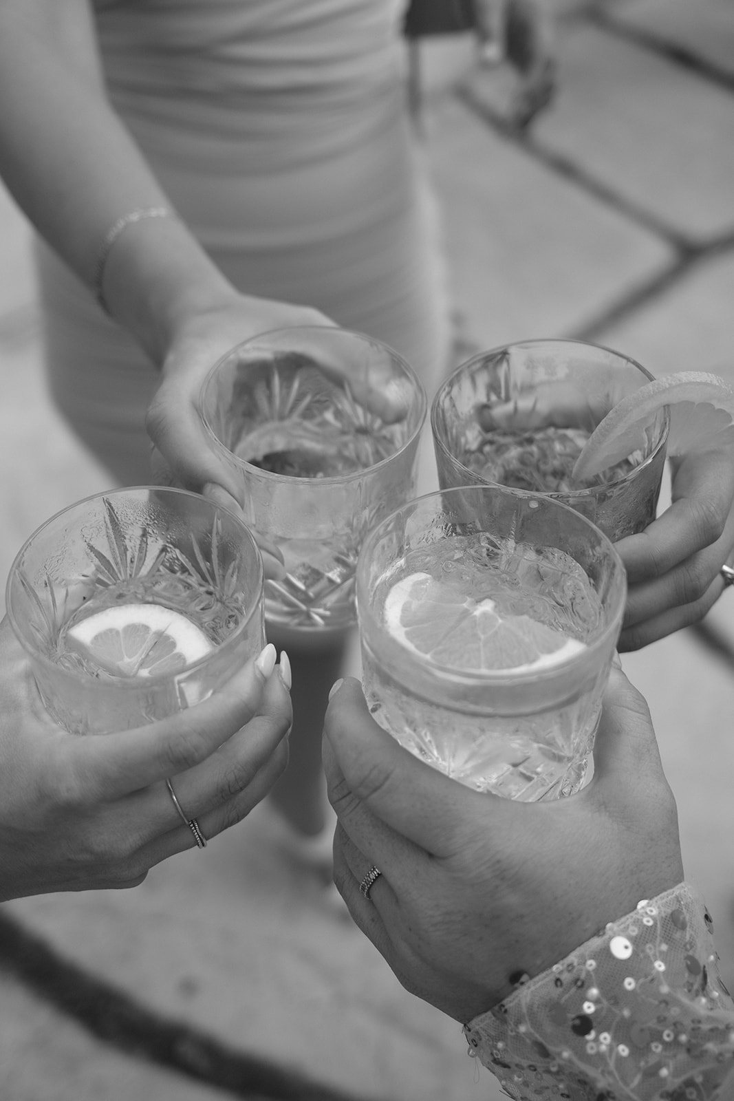 cocktail hour drinks at wedding in San Luis Obispo CA, photography by Cobblestone
