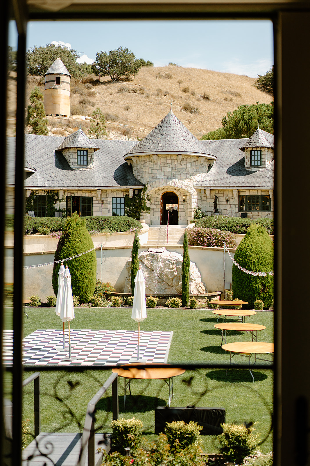 a look at castle noland through the bridal suite in san luis obispo california